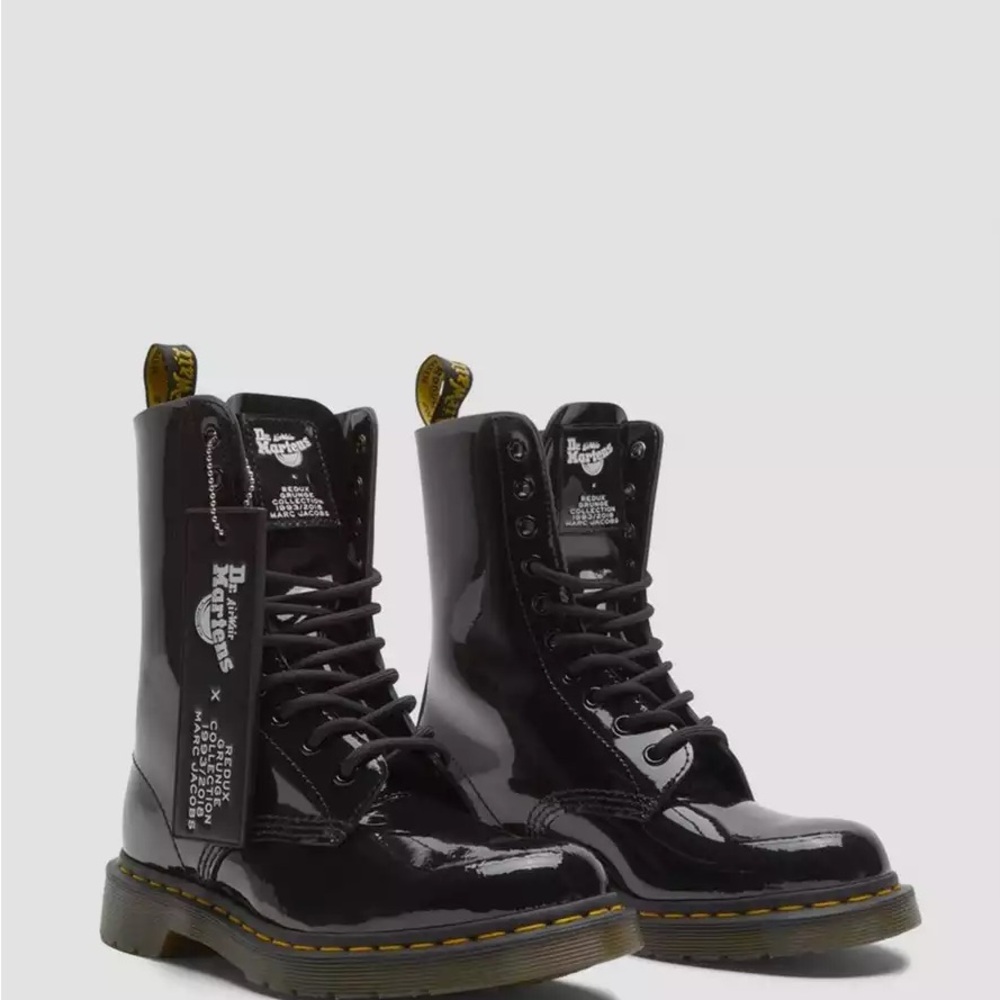 Dr. Martens x Marc Jacobs 1490 Redux Grunge boots in Black Patent Lamper EU 40